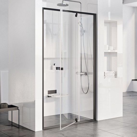 Душові двері Ravak Pivot PDOP 2- 120 Чорний Transparent