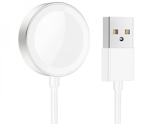 Зарядное устройство, беспроводная док-станция Hoco CW39 USB для часов Apple Watch 8/7/6/5/4/3/SE | Зображення 1