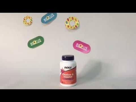 Холін і інозитол, Choline Inositol, Now Foods, 500 мг, 100 вегетаріанських капсул | Зображення 2