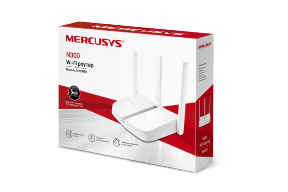 Маршрутизатор MERCUSYS MW305R N300 3xFE LAN 1xFE WAN (MW305R) | Зображення 3
