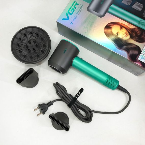 Фен професійний VGR V-440. Колір: зелений | Зображення 8