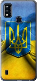 Чехол на ZTE Blade A51 Флаг и герб Украины 1 "375u-2506-17620"