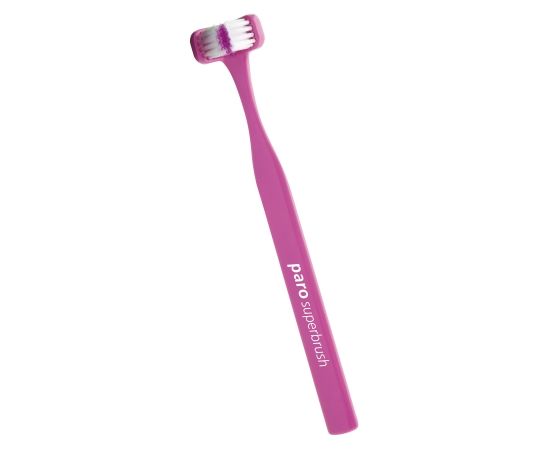 Тристороння зубна щітка paro® superbrush, рожева (7.724/5)