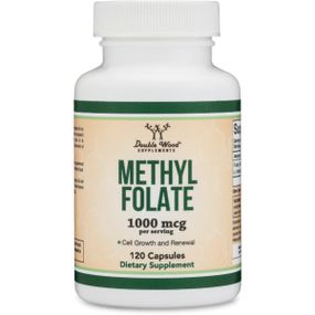 Фолиевая кислота Double Wood Methylfolate 1000 mcg 5-MTHF (1700 DFE) 120 Caps