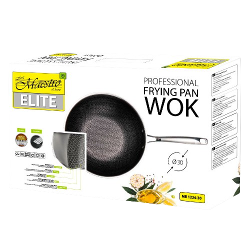 Сковорідка d30см профі WOK MR-1224-30 Maestro | Зображення 4