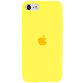 Чохол Silicone Case Full Protective (AA) для Apple iPhone SE (2020) Жовтий / Yellow