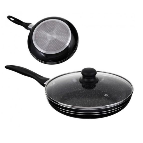 Глибока сковорідка для індукційної плити UNIQUE UN-5164 24 см, Сковорідка IW-607 гарантія якості