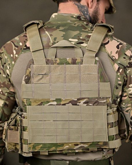 Тактична плитоноска з двома точками швидкого скидання Мультикам Asdag мультикам ОЛ2725 | Зображення 2