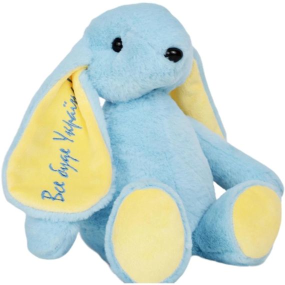 Плюшева іграшка Зайченя Патріот України FWPBUNNY22DBLUE01, 34 см | Зображення 1