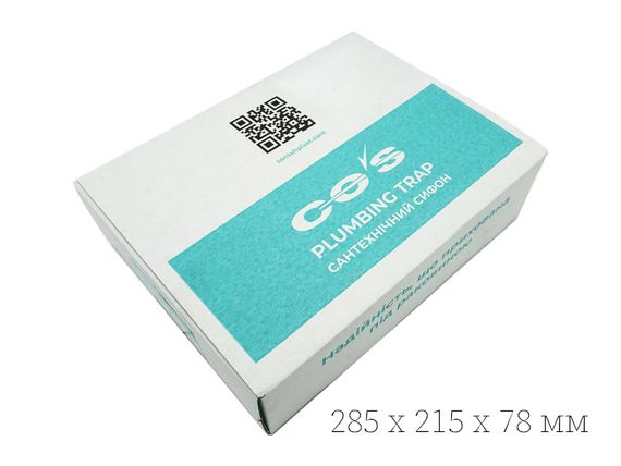 Преміум сифон для умивальника click-clack, ClickFlow Pro,з пластик злив клапаном G-11/4"(8см) 18шт | Зображення 1