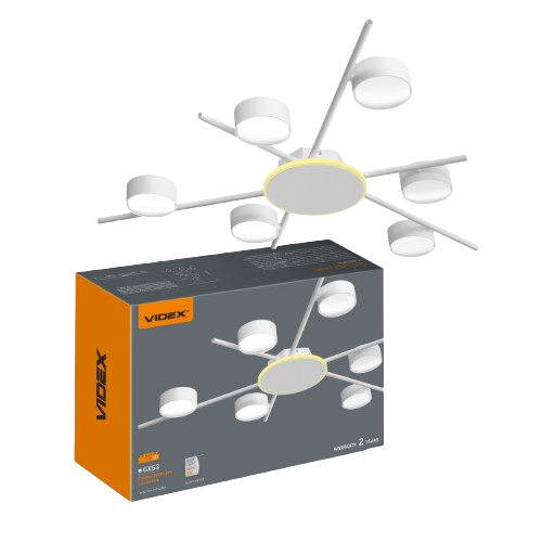 LED Світильник під лампу 6*GX53 накладний з підсвічуванням білий VL-SPF22B-WB Videx