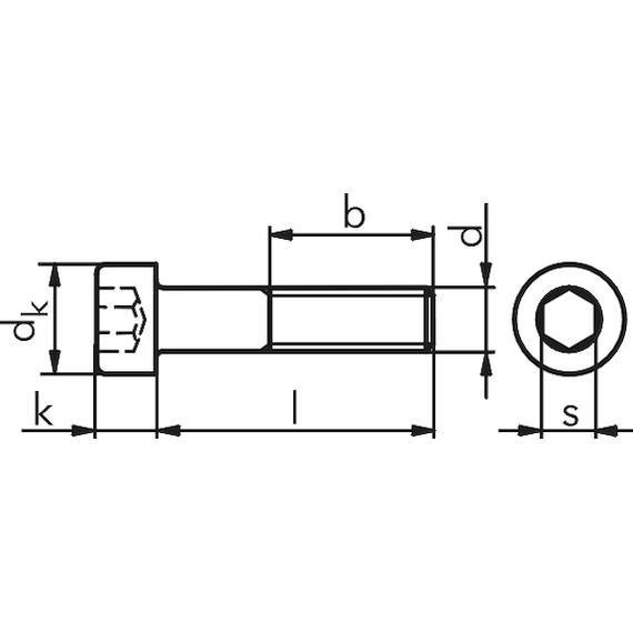 Гвинт з циліндричною головою ISO4762, кл. 8.8, M12x110 | Зображення 1
