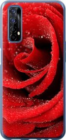 Чехол на Realme 7 Красная роза "529u-2081-17620"