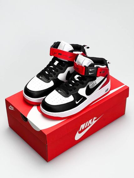 Кросівки чоловічі N-ike Air Force Mid Utility Gray Black 44 - 28 см | Зображення 2