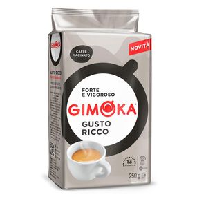 Кофе молотый натуральний Gimoka Gusto Ricco (Джимока), 250г, Италия