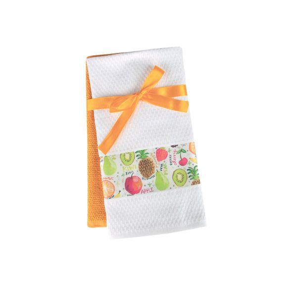 Набір рушників Home and More 10143 Туреччина 40*60 см  Бавовна Білий з жовтим