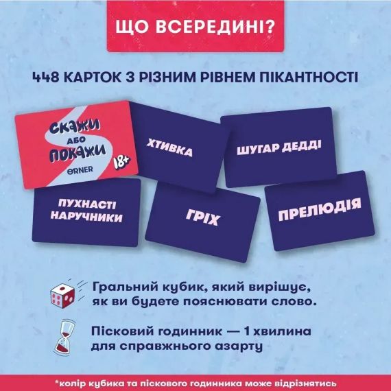 Настольная игра Скажи или покажи 18+ (укр.) | Зображення 4