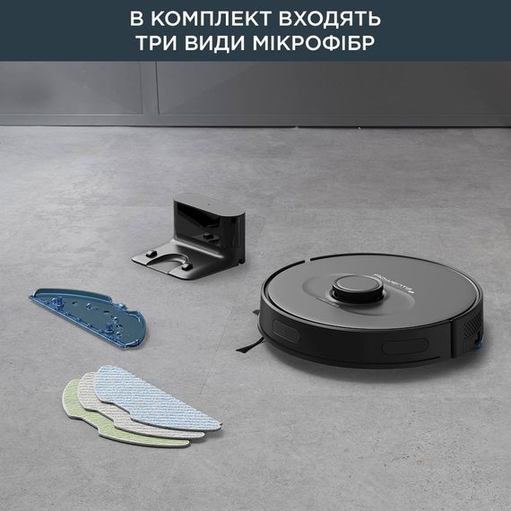 Робот-пилосос Rowenta X-Plorer Serie 75 S, h=9.5см, вологе прибирання, конт пил -0.4л, вода -0.3л, автон. робота до 120хв, НЕРА, управління через смартфон, чорний (RR8575WH) | Зображення 4