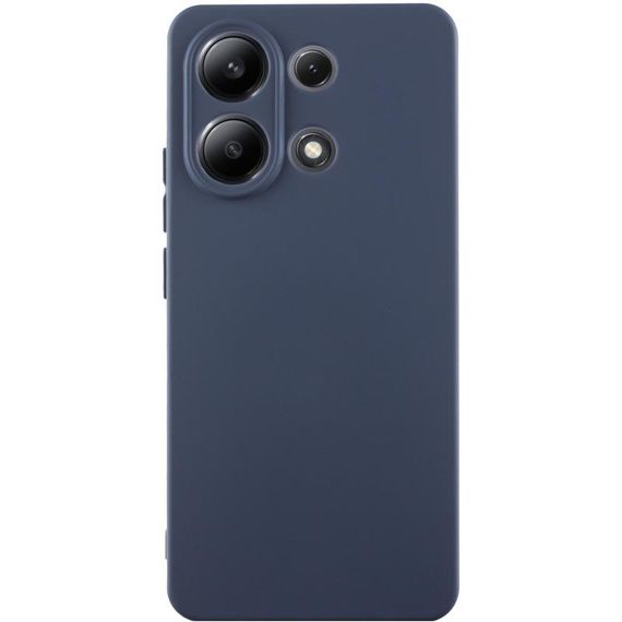 Чохол TPU GETMAN Liquid Silk Full Camera для Xiaomi Redmi Note 13 4G Синій / Midnight Blue