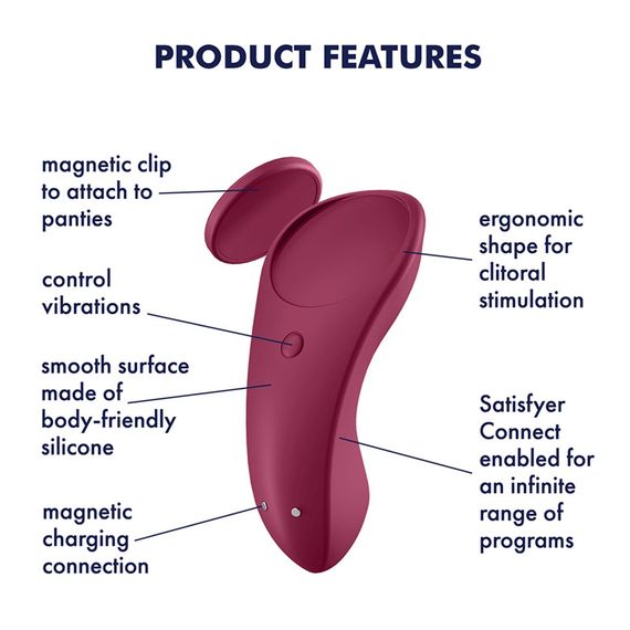 Кліторальний вібратор Satisfyer Sexy Secret, бордовий | Зображення 7