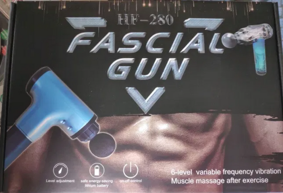 Массажёр для мышц Fascial Gun HF-280 (W-08) Вибромассажер для мышц | Зображення 6