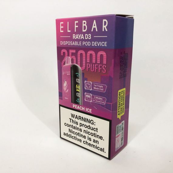 Elf Bar Raya D3 25000 смак Персик (Peach Ice) | Зображення 2