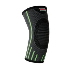 Компрессионный налокотник MadMax MFA-283 3D Compressive elbow support Dark grey/Neon green (1 шт) M (MFA-283_M)