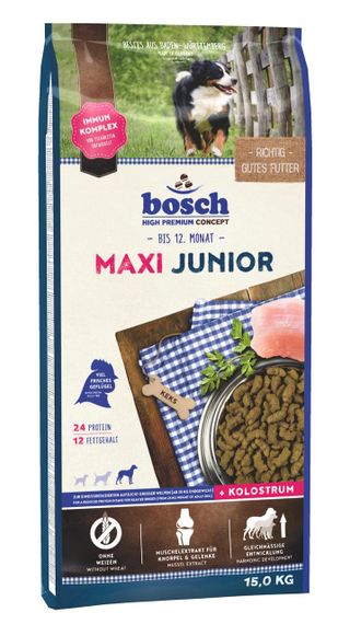 Bosch HPC Maxi Junior Сухой корм корм для щенков гигантских и крупных пород 15 кг