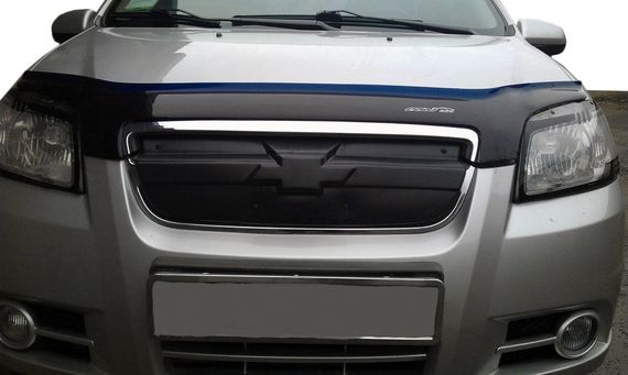 Зимова решітка Глянцева для Chevrolet Aveo T250 2005-2011 рр