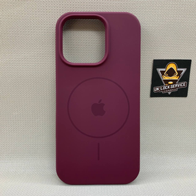 Чохол Iphone 16 Pro MagSafe SoftTouch м'який Протиударний Бордовий