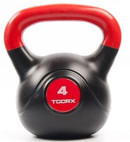 Гиря вінілова Toorx PVC 4 кг Black/Orange (KRP-4)