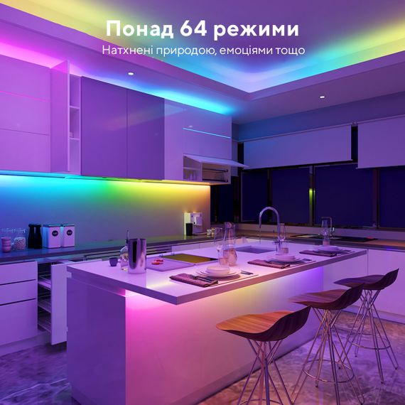 Стрічка світлодіодна Govee  розумна H619С RGBIC Basic Wi-Fi + Bluetooth LED Strip Light With Protective Coating 10м Білий (H619C3D1) | Зображення 5