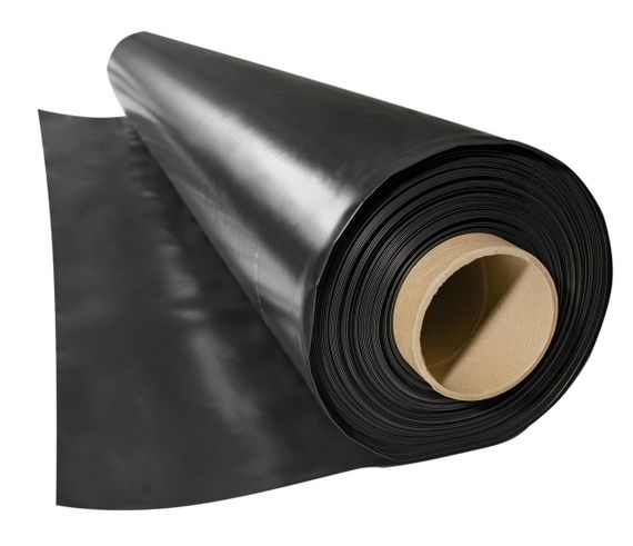 Плівка 150 мкм 3*50м  чорна поліетиленова для мульчування грунту | Зображення 2