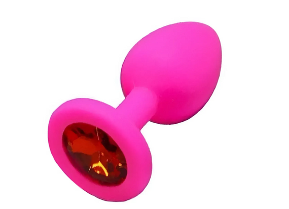 Силиконовая анальная пробка с кристаллом SKN KSIL-10S ( размер S ) sexstyle | Зображення 3