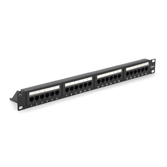 Патч-панель RITAR 24 порти UTP DUAL кат 6 19 "1U НЕ екранована чорна Q25