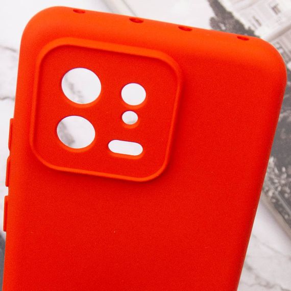 Чехол Silicone Cover Lakshmi Full Camera (A) для Xiaomi 13 Full camera, Червоний / Red | Зображення 5