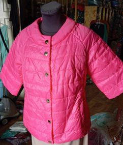 Куртка демі рукав 3/4, арт.203, колір рожевий