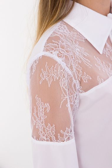 Блуза для дівчинки Носи своє 128 Білий (p-6788-50629) | Зображення 4