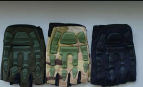 Тактичні рукавиці без пальців Черепашка