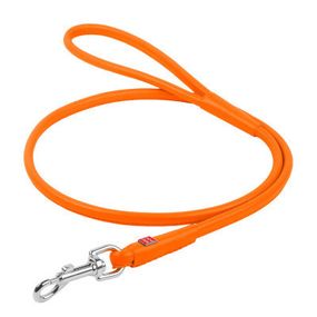 Поводок для собак WAUDOG Glamour круглый XS d 6 мм Д 122 см оранжевый (33804)