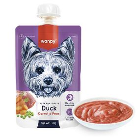 Wanpy Duck Carrot & Pea ванпи крем-суп утка з морквою рідкий корм для собак 90 г