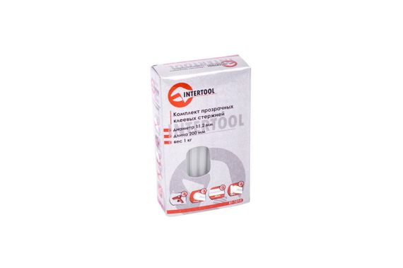 Клеевые стержни Intertool - 11,2 х 200 мм прозрачные (1 кг) (RT-1015) | Зображення 3
