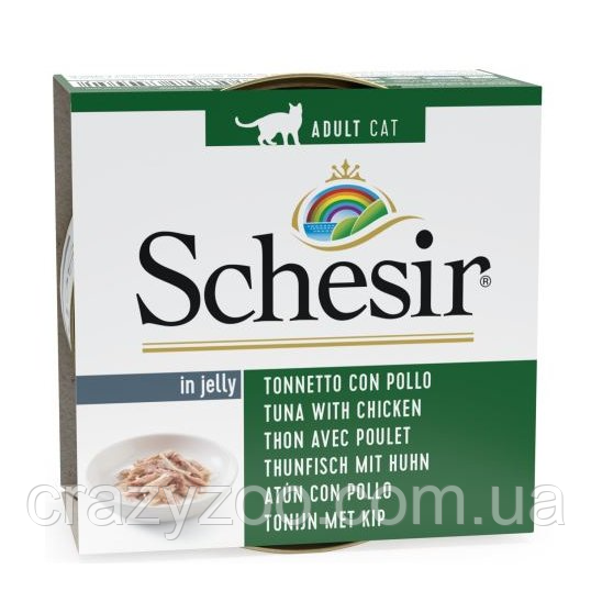 Вологий корм для котів Schesir Tuna Chicken тунець з куркою 85 г 750051 | Зображення 1