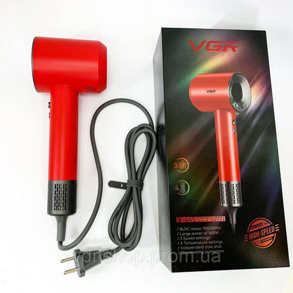 Хороший фен для волосся VGR, Потужний електричний фен для сушіння волосся Хороший потужний PN-48 | Зображення 4