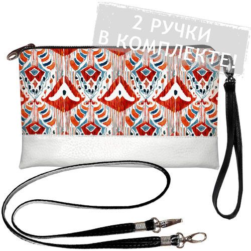 Клатч через плече Ornament 25x15 см (KL_21M011_WH)