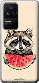 Чохол на Xiaomi Redmi K40S Єнотик з кавуном "4605u-2582-2448"