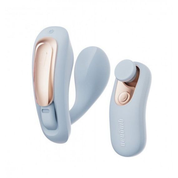 Вібратор у трусики з пультом керування Qingnan No.6 Wireless Control Beige, блакитний Sex Aura