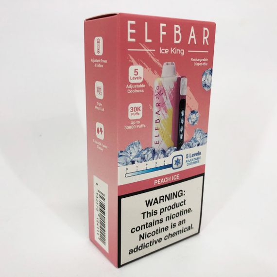 Elf Bar Ice King 30000. Персик (Peach Ice) | Зображення 1
