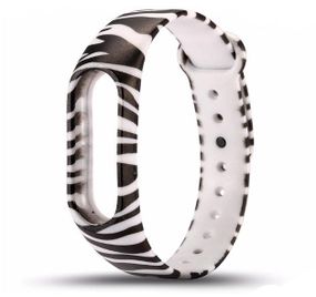 Силіконовий ремінець Primo для фітнес-браслета Xiaomi Mi Band 2 - Zebra