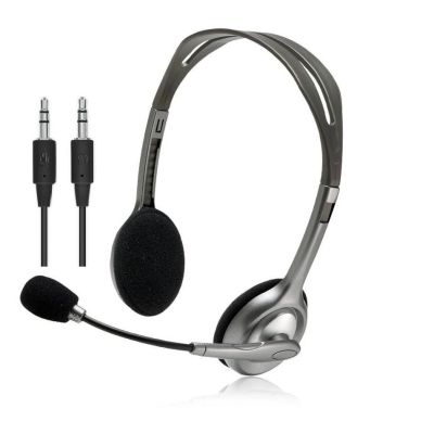 Навушники Logitech H110 Stereo Headset with 2*3pin jacks (981-000271) (981-000271)